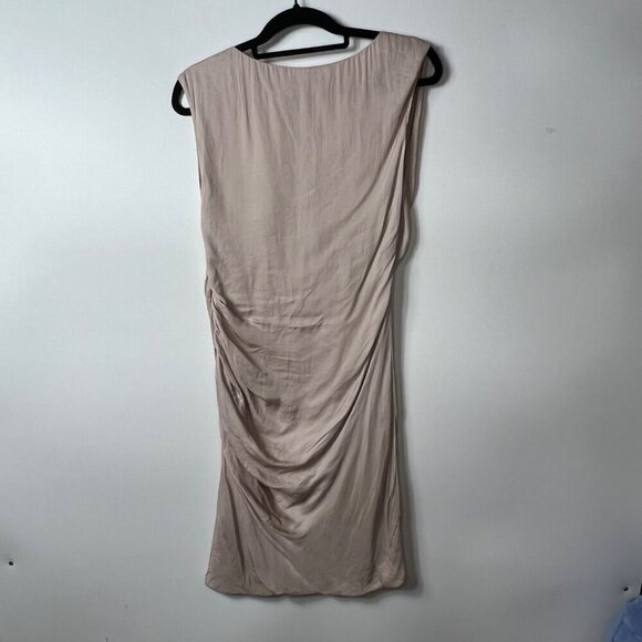All saints Japanese cloth silk pink dress women’s size 6 - Picture 7 of 13